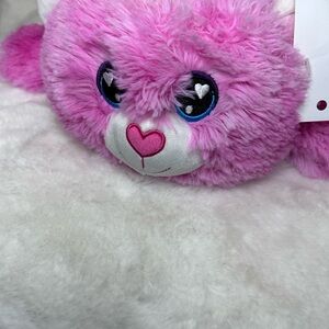 Pink Plush Toy with Heart Nose